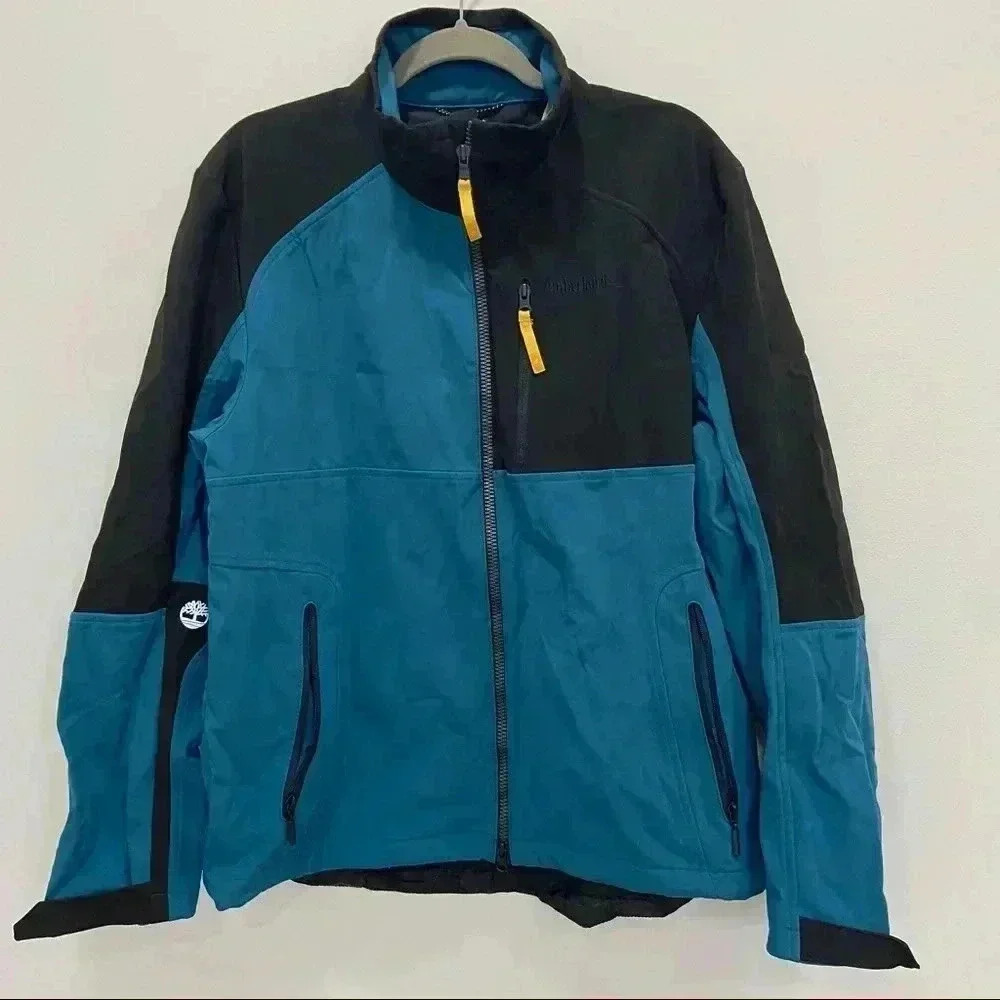 timberland jacket mens blue size L